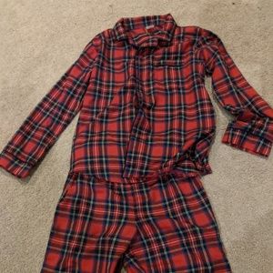 Boys Christmas Flannel Pajamas - Size 10